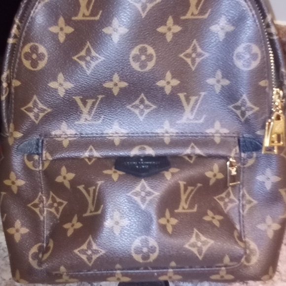 Louis Vuitton Palm Springs MM Backpack. Brown/Black - Picture 5 of 5
